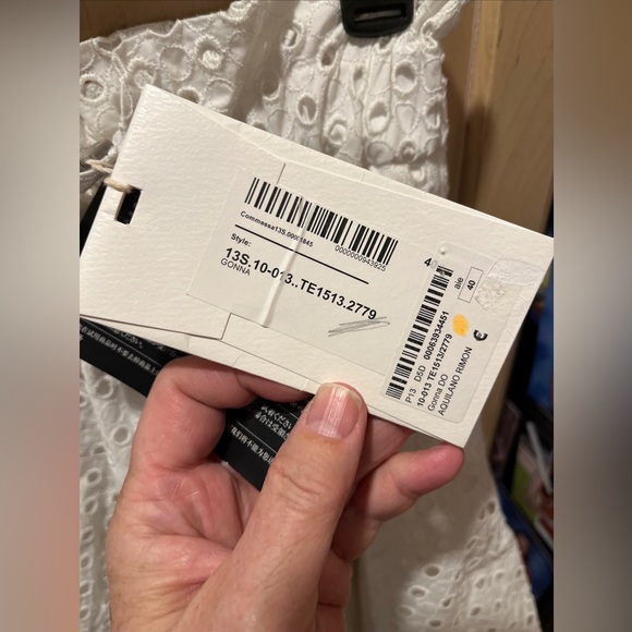 AQUILANO RIMONDI Italy ladies white eyelet skirt-L-GORGEOUS! - Picture 4 of 11